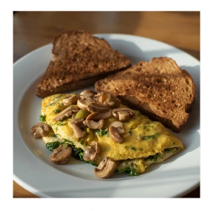 Spinach & Mushroom Omelet