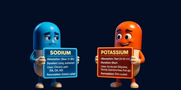 Diclofenac Sodium vs Potassium