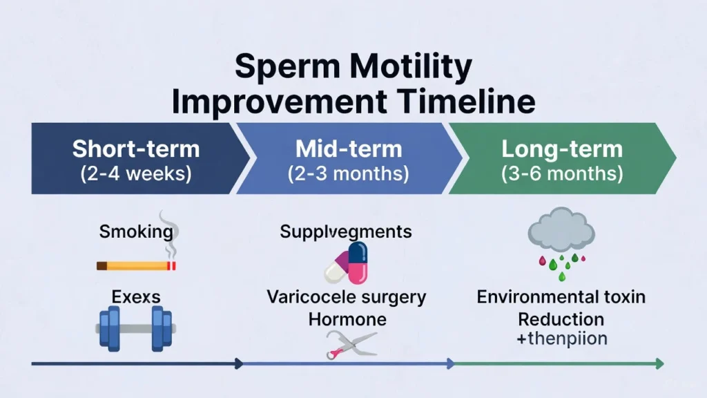 Sperm Motility Improvement Timeline